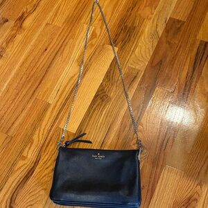 Kate Spade Navy Crossbody Bag with Chain Strap